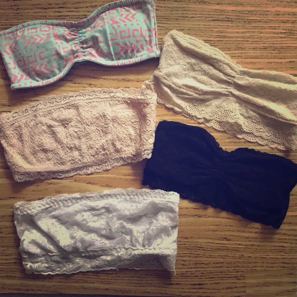⭐️ Various bandeau bralettes size S/M (bundle)